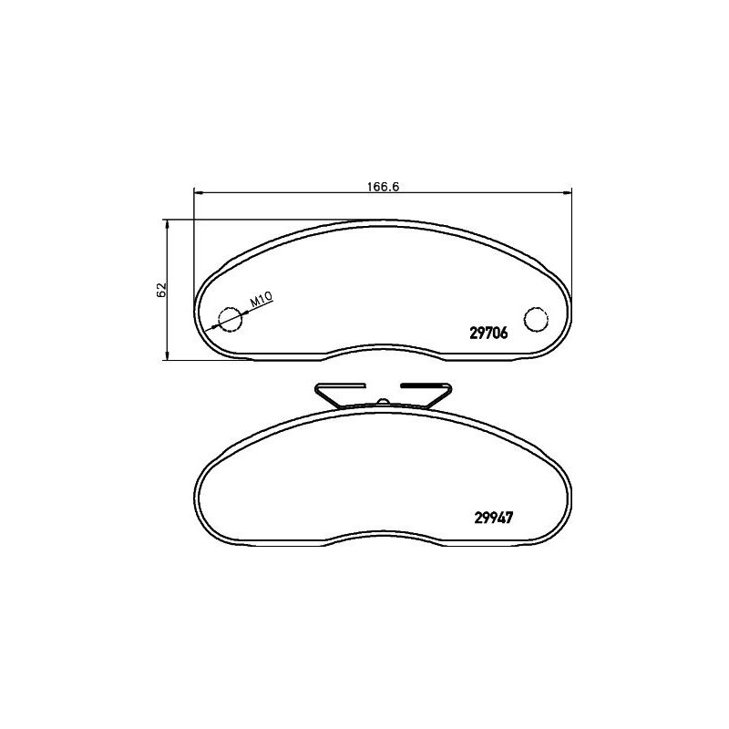 Pastiglie freno asse anteriore - HELLA BRAKE