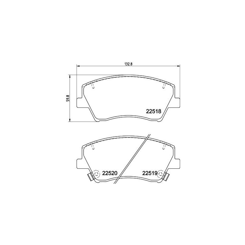 Pastiglie freno asse anteriore - HELLA BRAKE