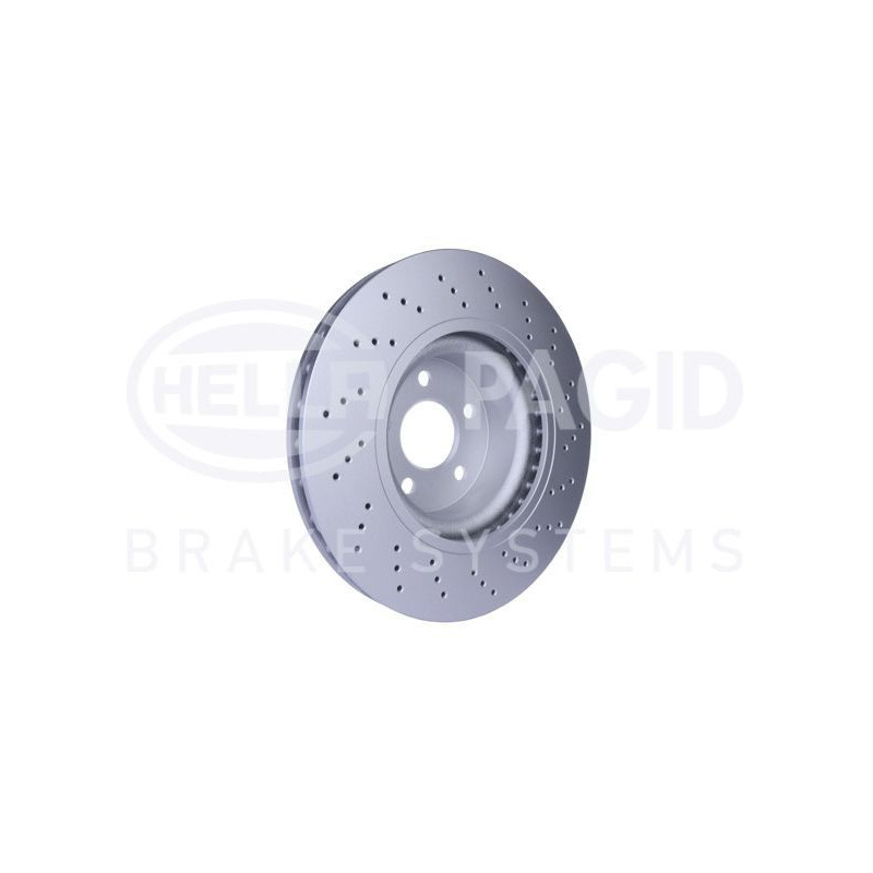 Disco freno asse anteriore - HELLA BRAKE