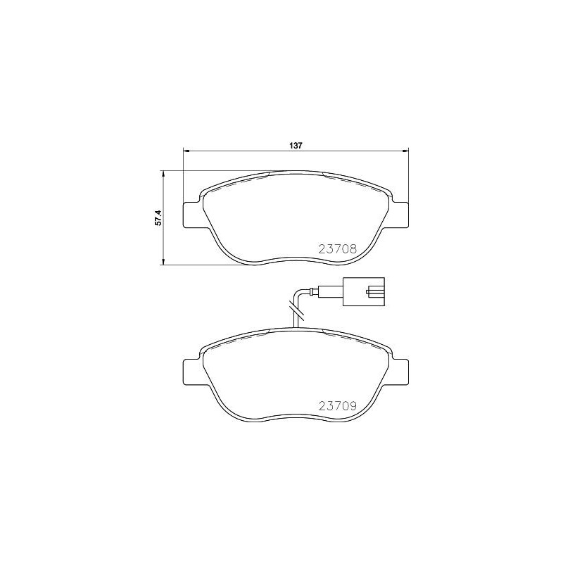 Pastiglie freno asse anteriore - HELLA BRAKE