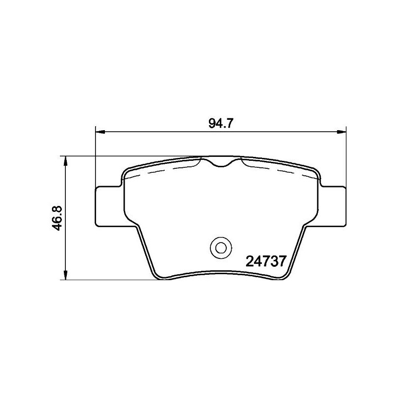 Pastiglie freno asse posteriore - HELLA BRAKE