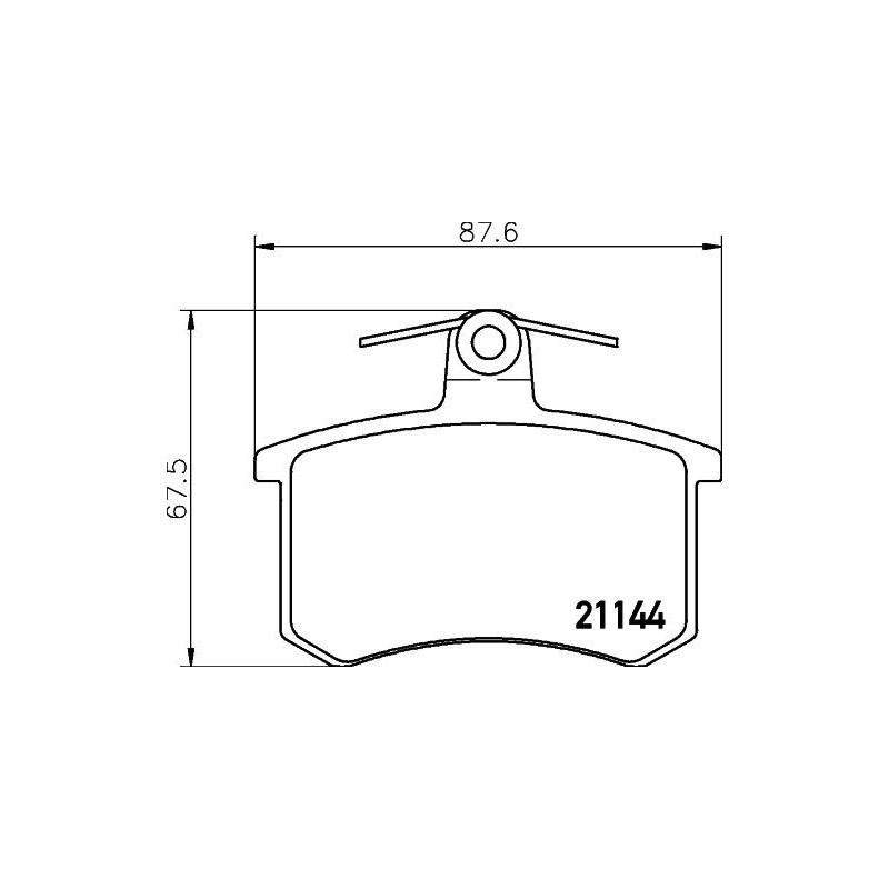 Pastiglie freno asse posteriore - HELLA BRAKE