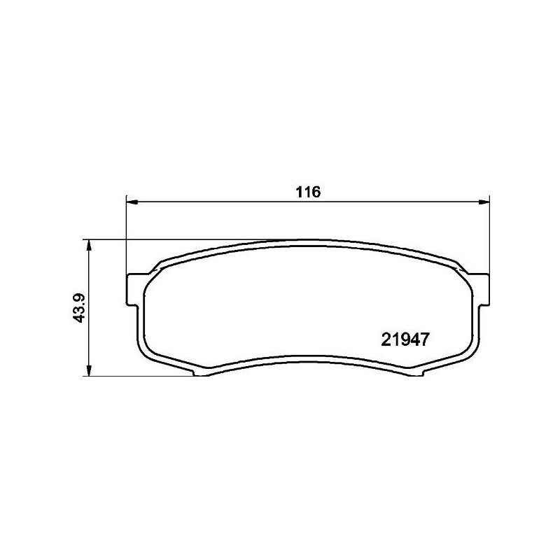Pastiglie freno asse posteriore - HELLA BRAKE