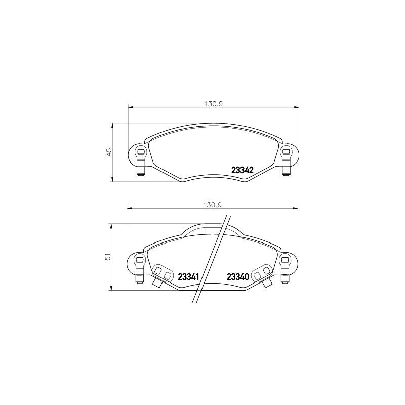 Pastiglie freno asse anteriore - HELLA BRAKE