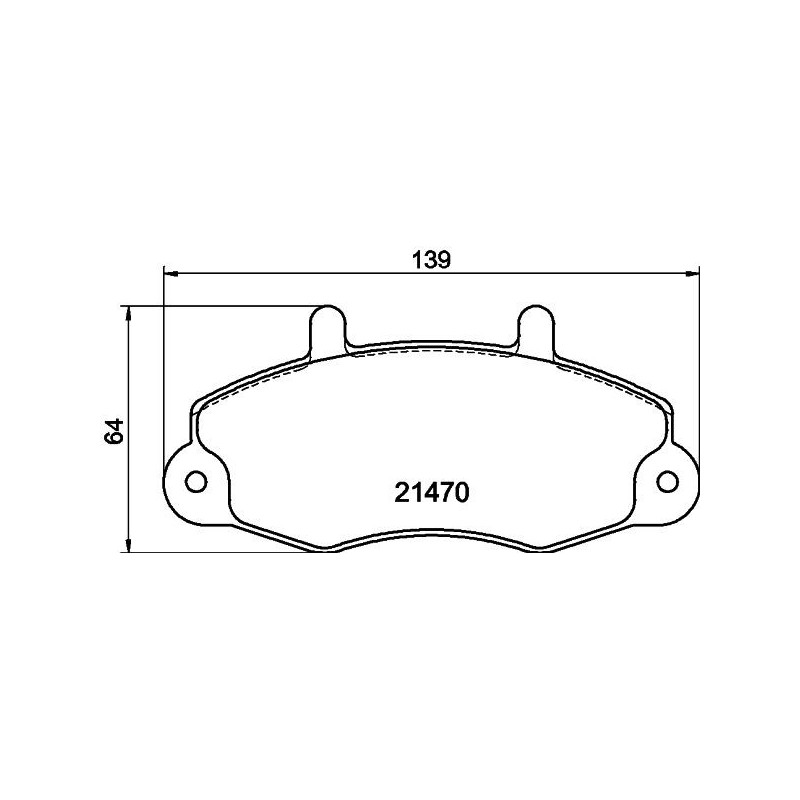 Pastiglie freno asse anteriore - HELLA BRAKE