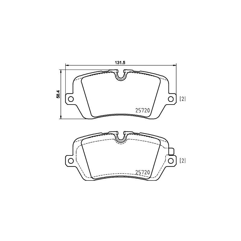 Pastiglie freno asse posteriore - HELLA BRAKE