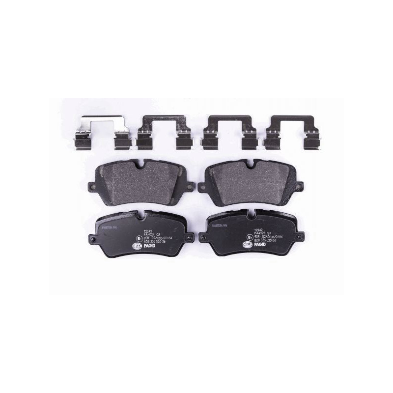 Pastiglie freno asse posteriore - HELLA BRAKE