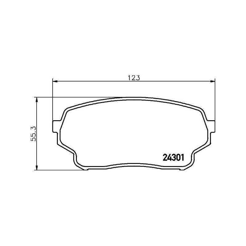 Pastiglie freno asse anteriore - HELLA BRAKE