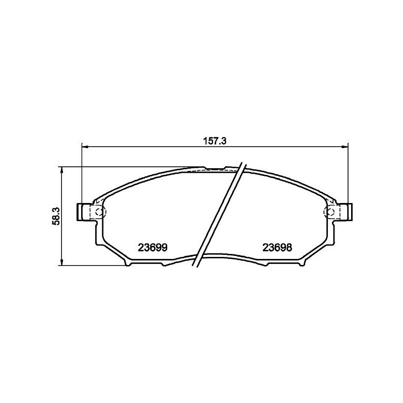 Pastiglie freno asse anteriore - HELLA BRAKE
