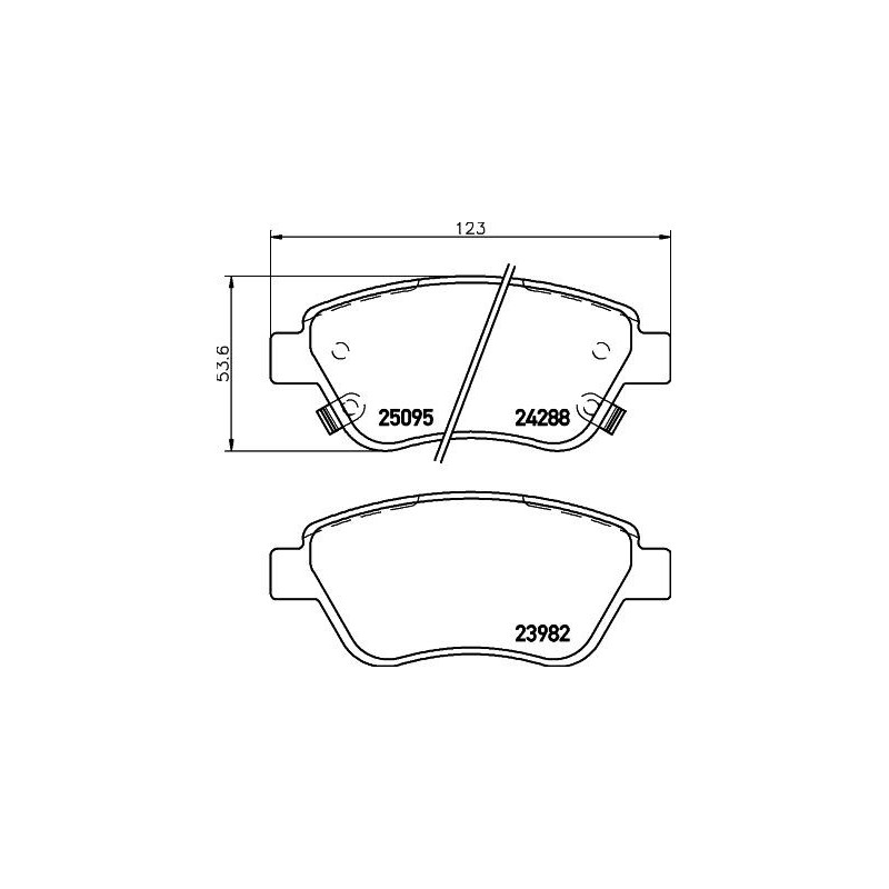Pastiglie freno asse anteriore - HELLA BRAKE
