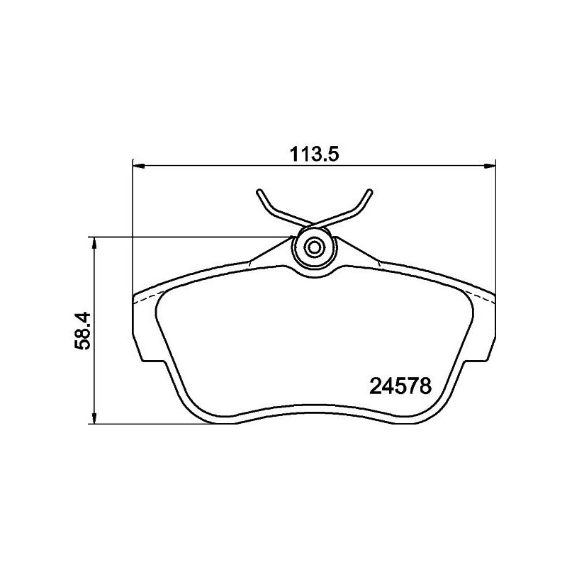 Pastiglie freno asse posteriore - HELLA BRAKE