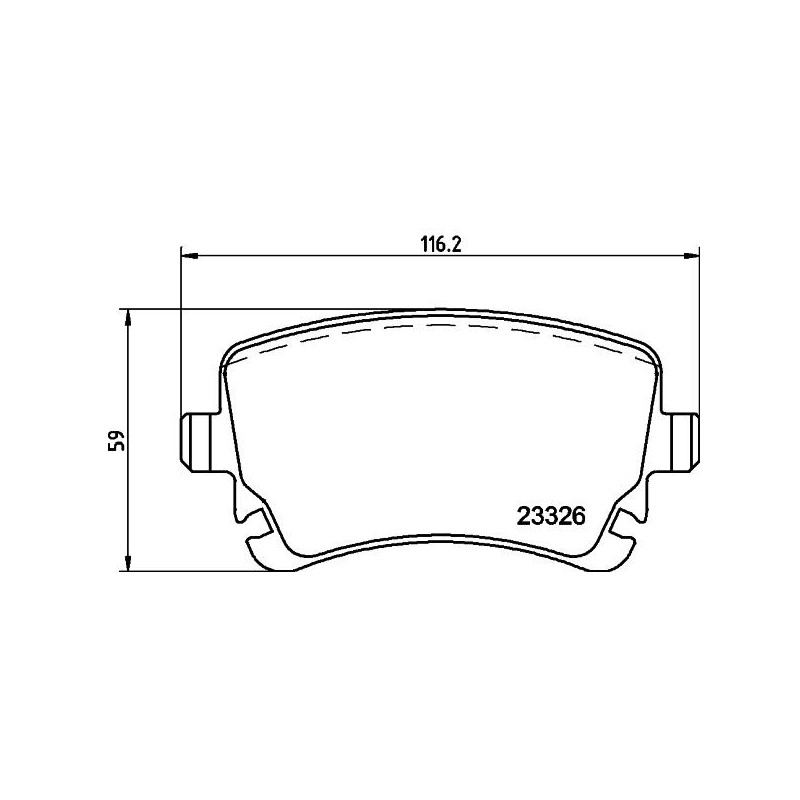 Pastiglie freno asse posteriore - HELLA BRAKE