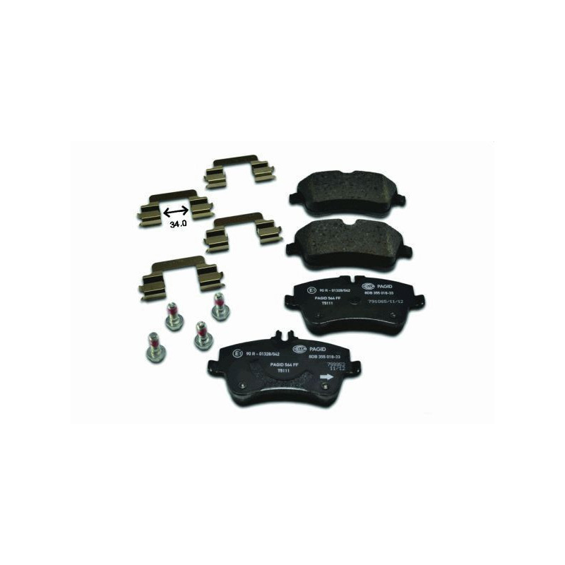 Pastiglie freno asse anteriore - HELLA BRAKE