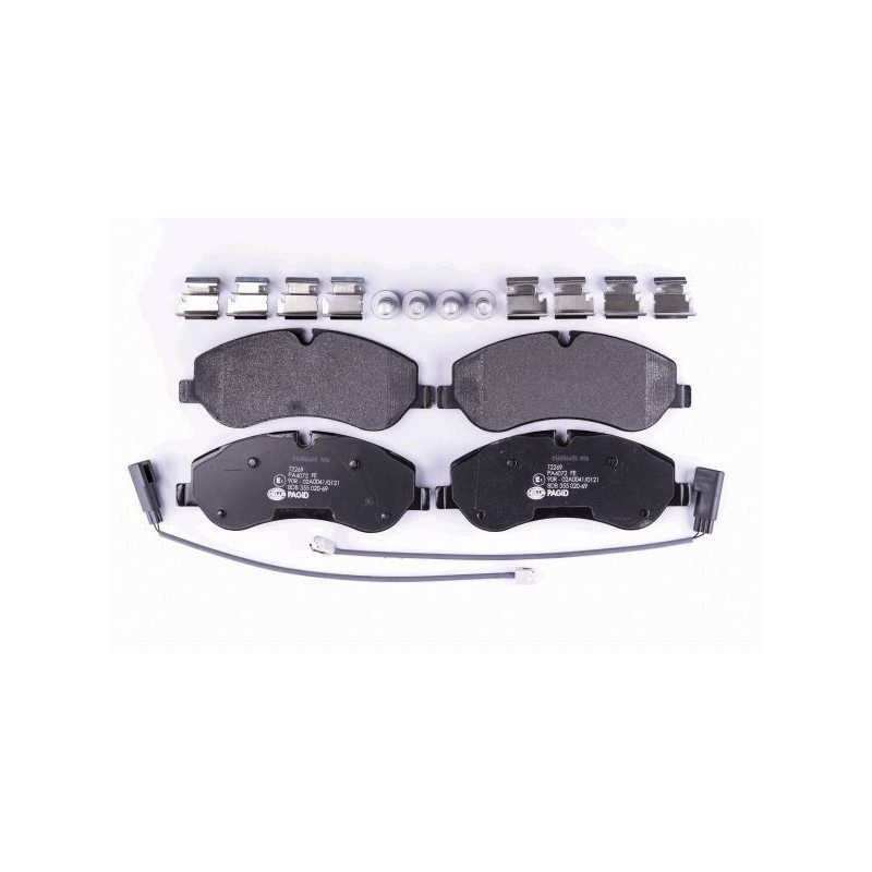 Pastiglie freno asse anteriore - HELLA BRAKE