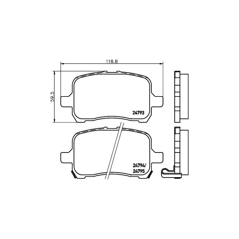 Pastiglie freno asse anteriore - HELLA BRAKE