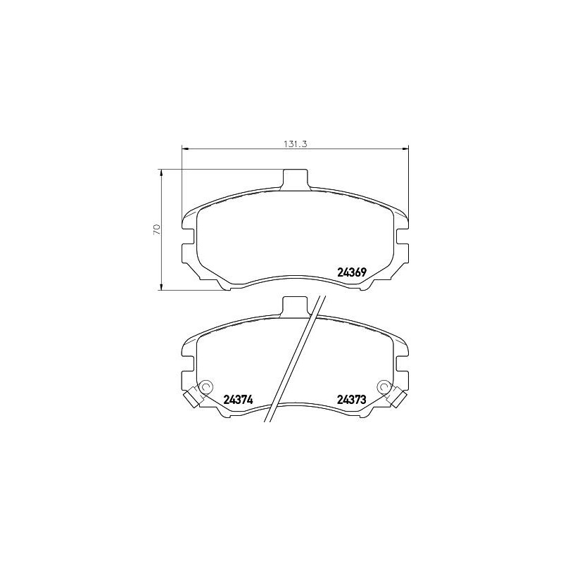 Pastiglie freno asse anteriore - HELLA BRAKE