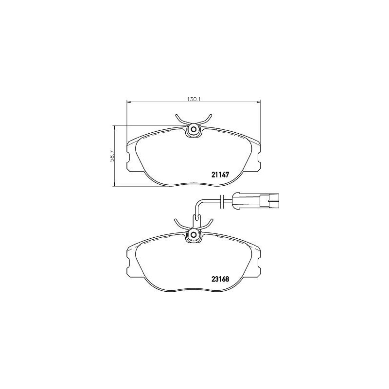 Pastiglie freno asse anteriore - HELLA BRAKE