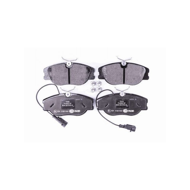 Pastiglie freno asse anteriore - HELLA BRAKE