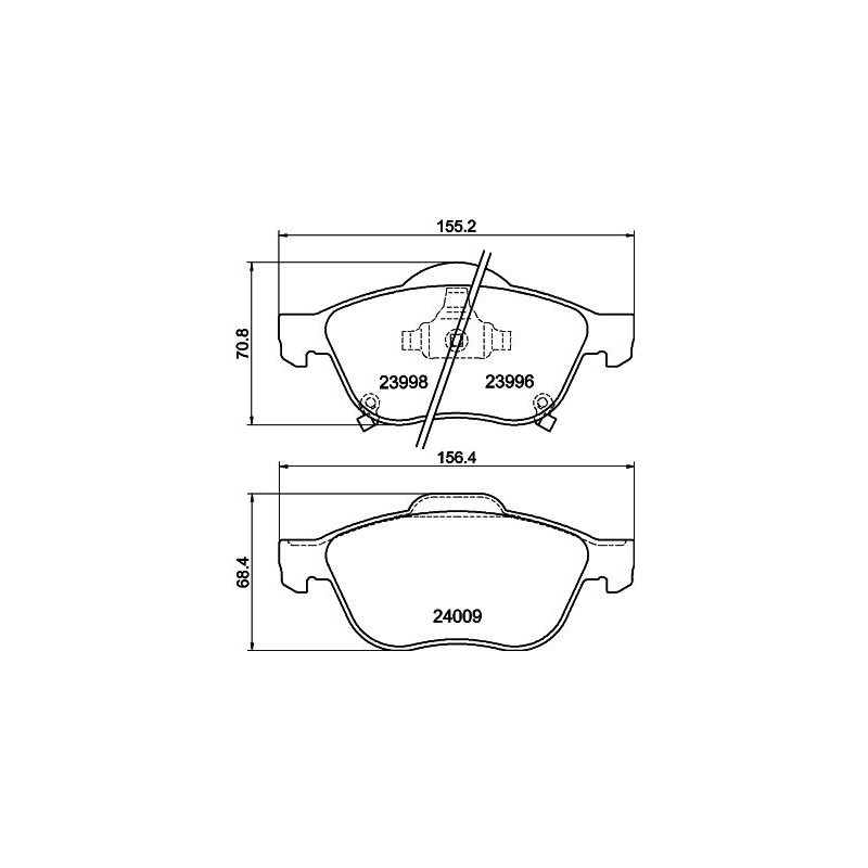 Pastiglie freno asse anteriore - HELLA BRAKE
