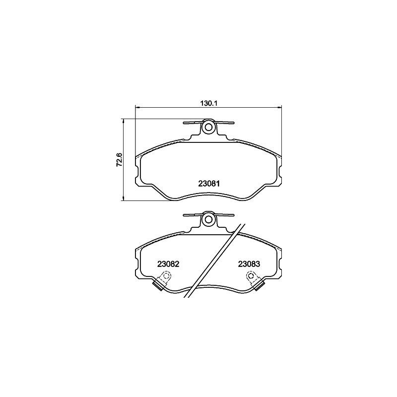 Pastiglie freno asse anteriore - PAGID