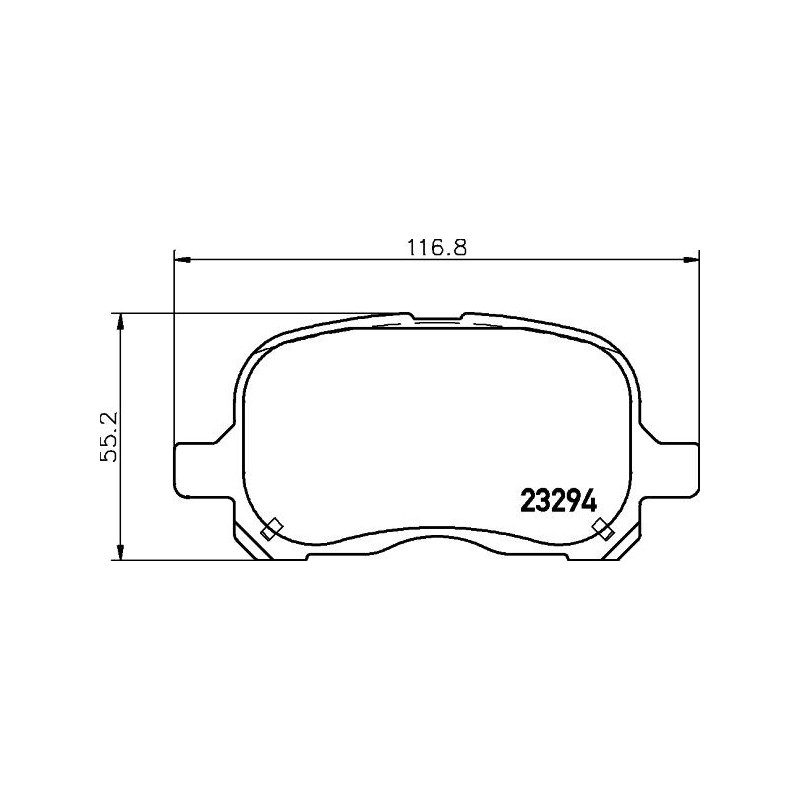 Pastiglie freno asse anteriore - HELLA BRAKE