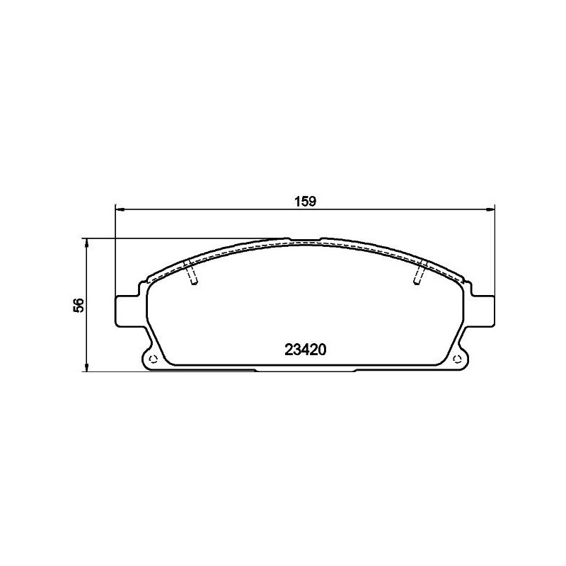 Pastiglie freno asse anteriore - HELLA BRAKE