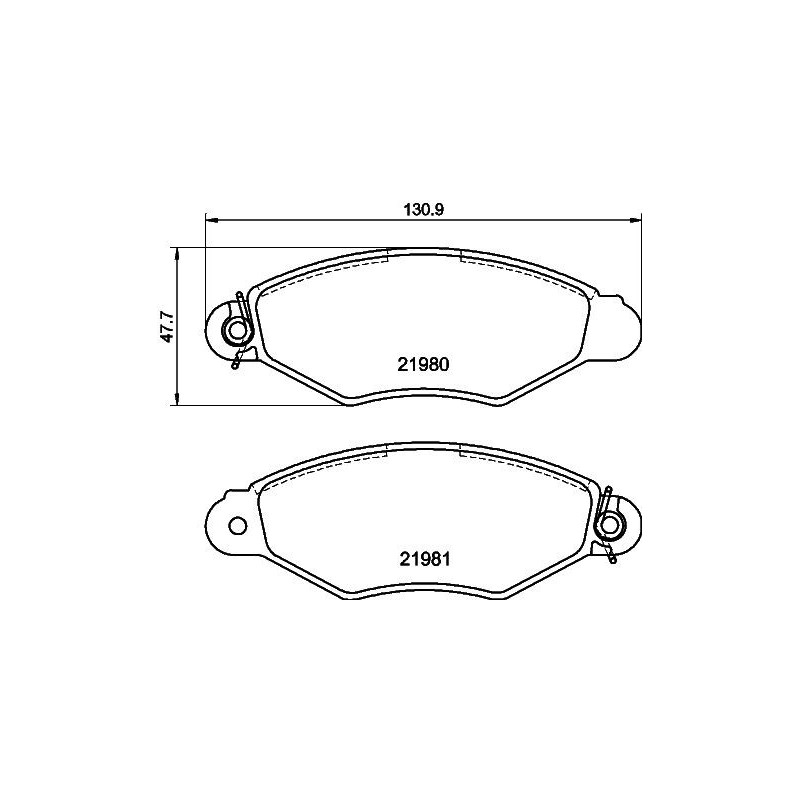Pastiglie freno asse anteriore - HELLA BRAKE