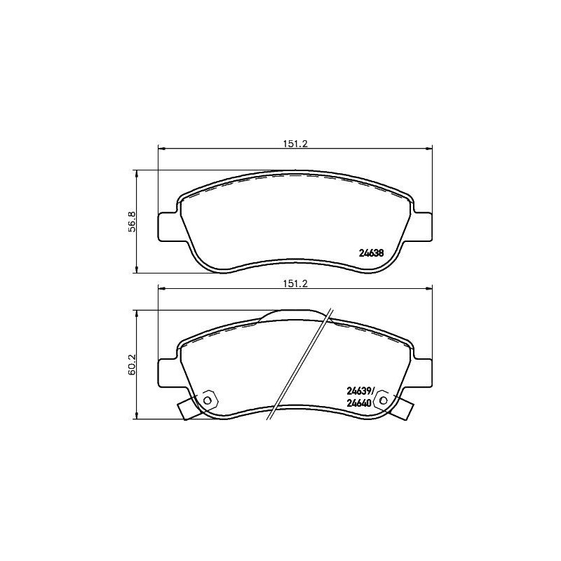Pastiglie freno asse anteriore - HELLA BRAKE