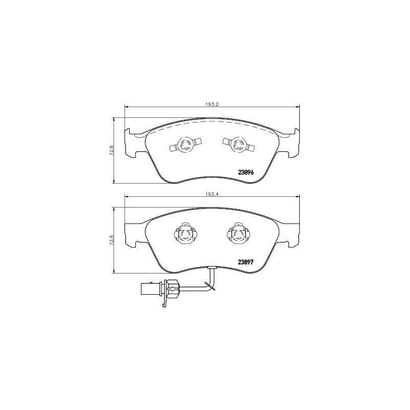 Pastiglie freno asse anteriore - HELLA BRAKE