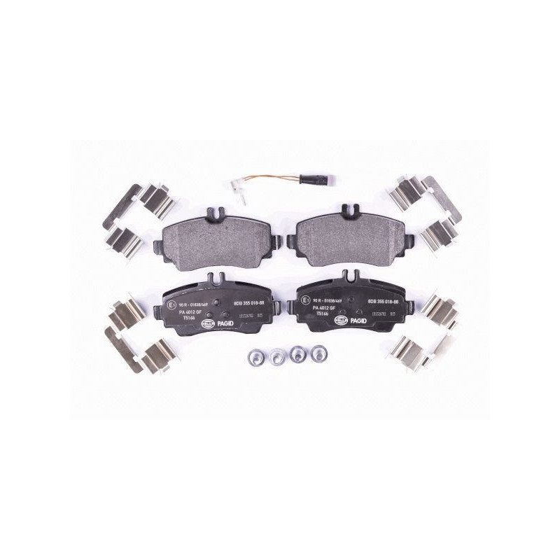 Pastiglie freno asse anteriore - HELLA BRAKE