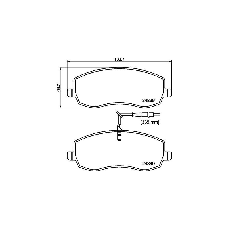 Pastiglie freno asse anteriore - HELLA BRAKE