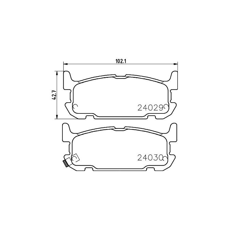 Pastiglie freno asse posteriore - HELLA BRAKE