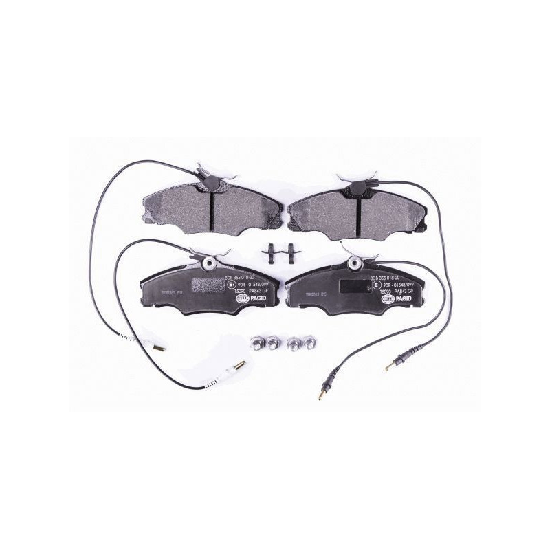 Pastiglie freno asse anteriore - HELLA BRAKE