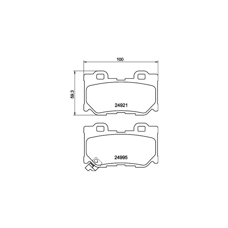 Pastiglie freno asse posteriore - HELLA BRAKE