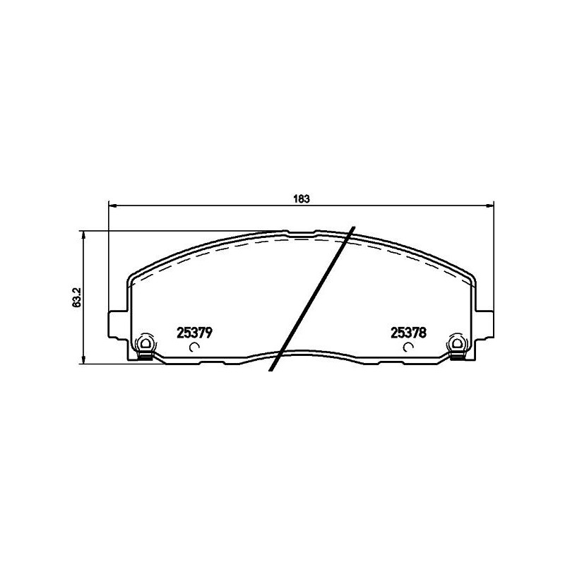 Pastiglie freno asse anteriore - HELLA BRAKE