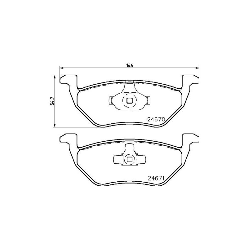 Pastiglie freno asse anteriore - HELLA BRAKE