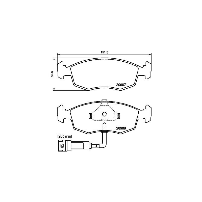 Pastiglie freno asse anteriore - HELLA BRAKE