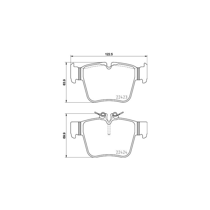 Pastiglie freno asse posteriore - HELLA BRAKE