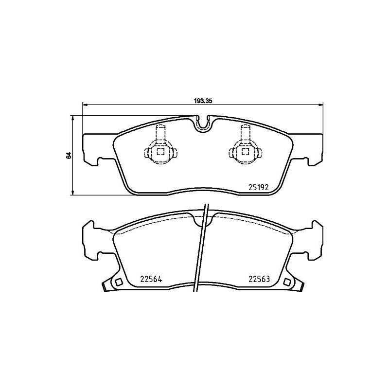 Pastiglie freno asse anteriore - HELLA BRAKE
