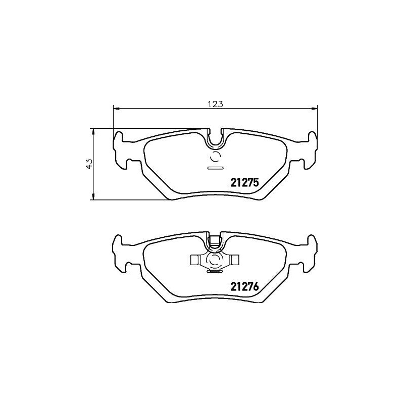 Pastiglie freno asse posteriore - HELLA BRAKE