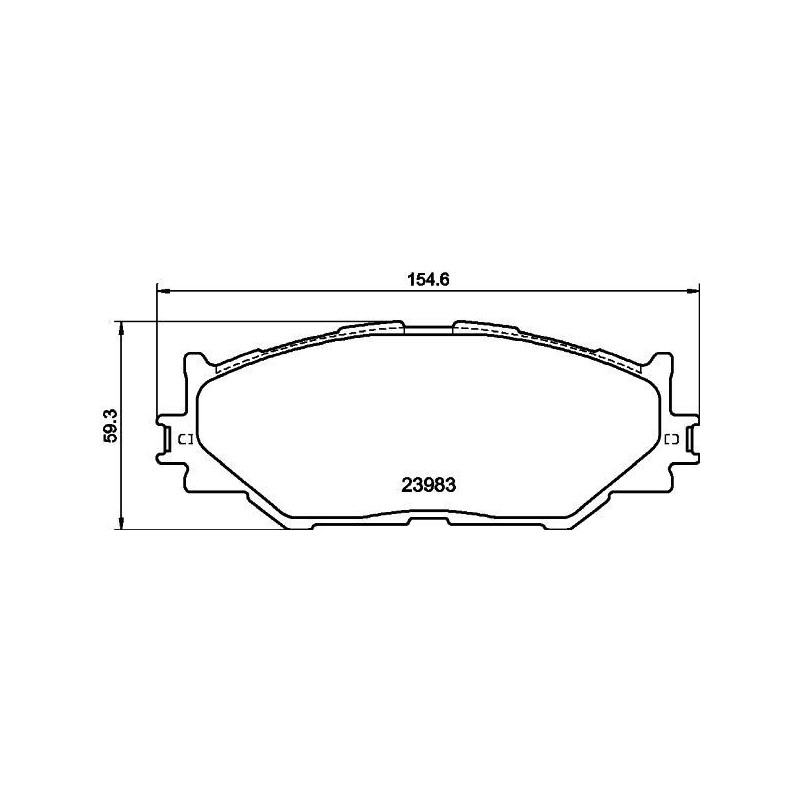 Pastiglie freno asse anteriore - HELLA BRAKE