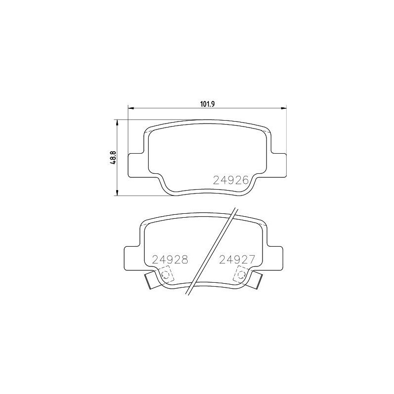 Pastiglie freno asse posteriore - HELLA BRAKE