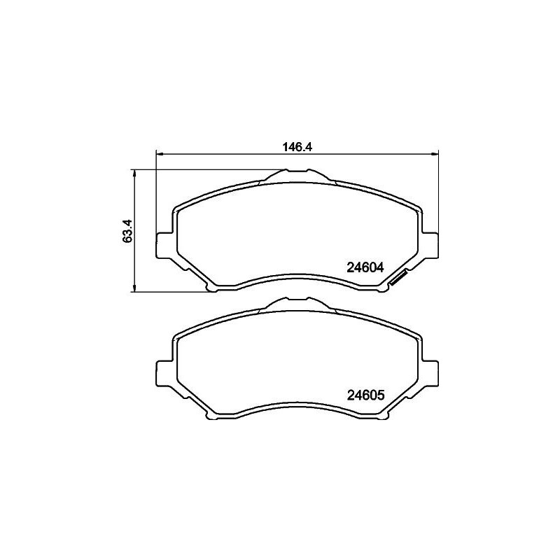 Pastiglie freno asse anteriore - HELLA BRAKE