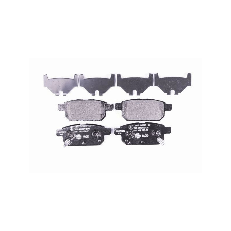 Pastiglie freno asse posteriore - HELLA BRAKE