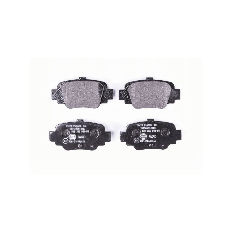 Pastiglie freno asse posteriore - HELLA BRAKE