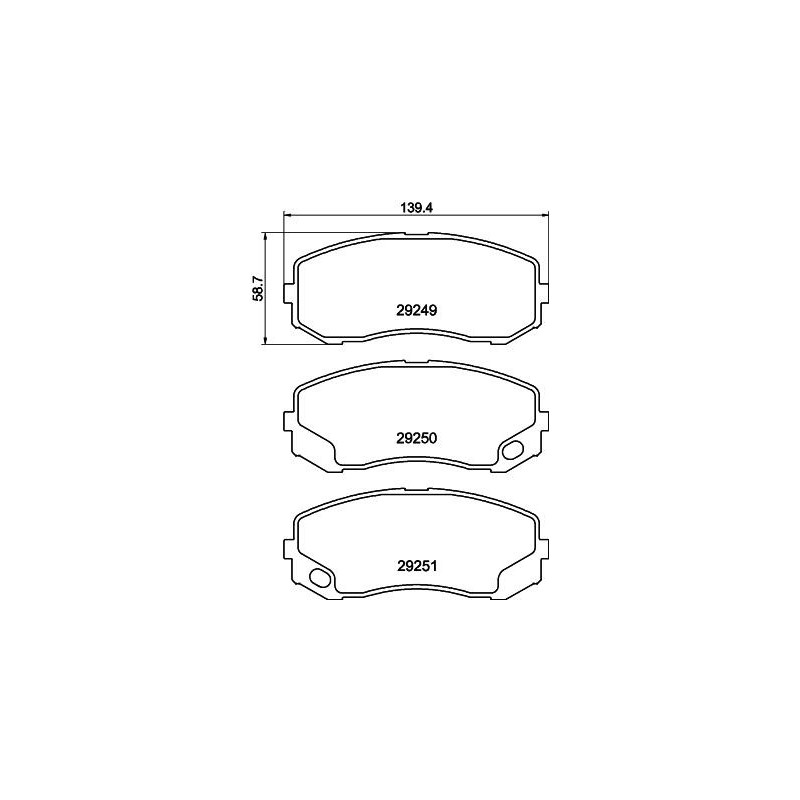 Pastiglie freno asse posteriore - HELLA BRAKE