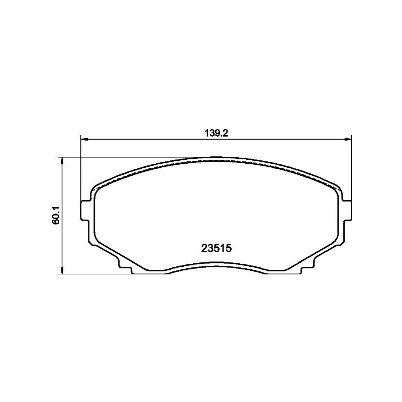 Pastiglie freno asse anteriore - HELLA BRAKE