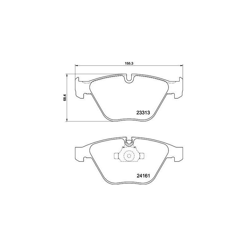 Pastiglie freno asse anteriore - HELLA BRAKE