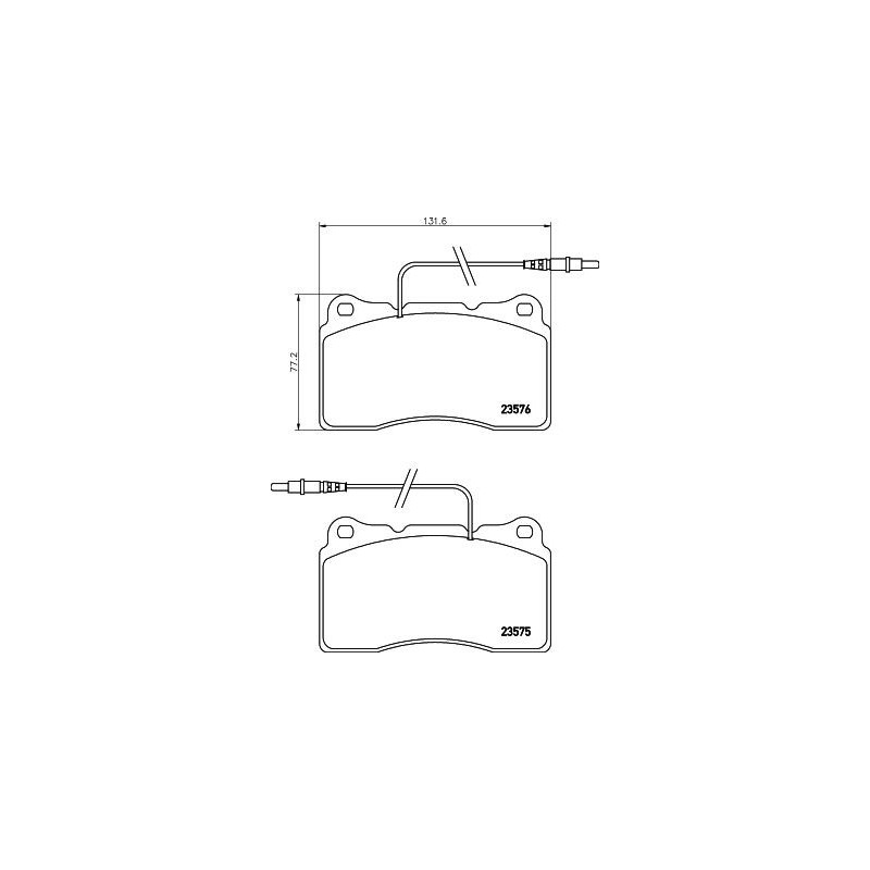 Pastiglie freno asse anteriore - HELLA BRAKE