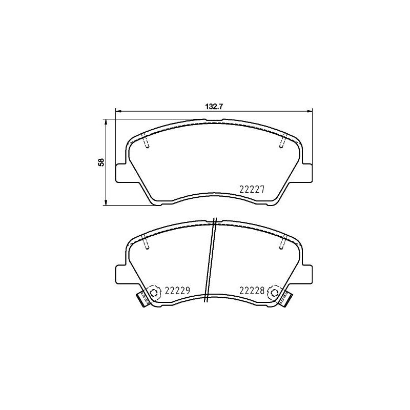 Pastiglie freno asse anteriore - HELLA BRAKE